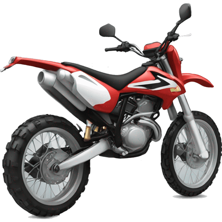 red enduro pitbike motorcycle emoji