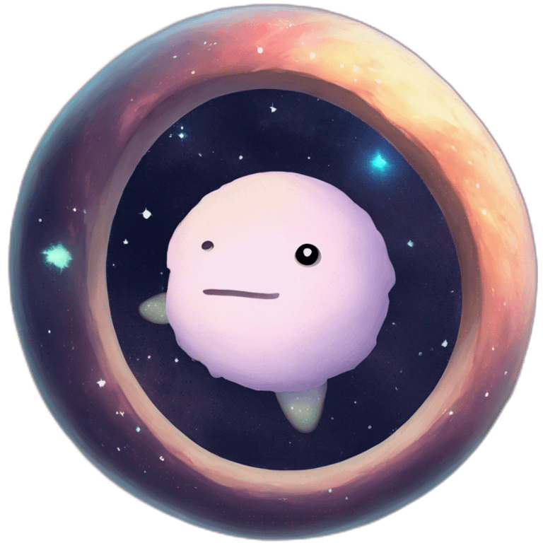 Cute Ouroboros in space  emoji