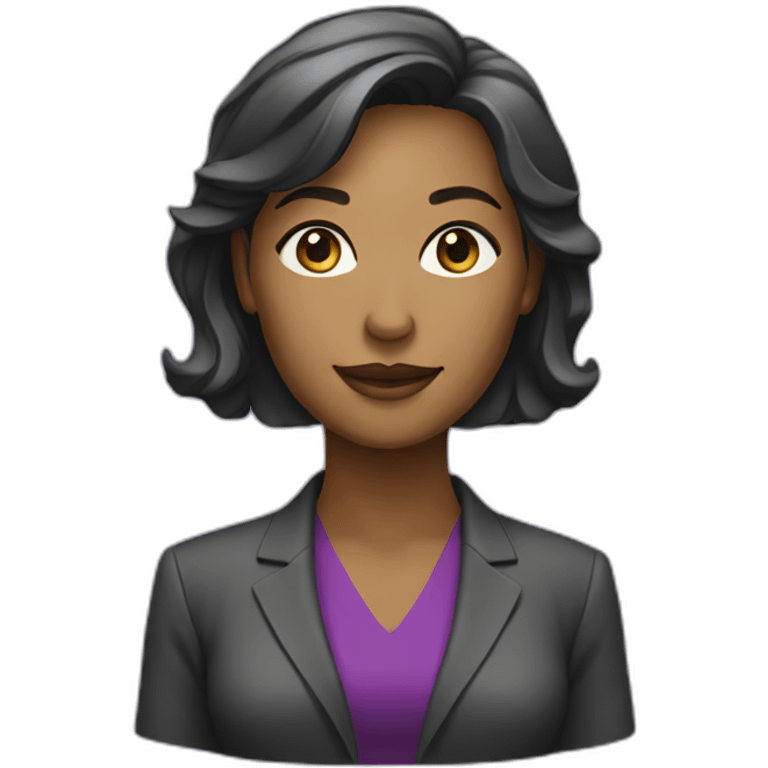 business woman purple icon emoji