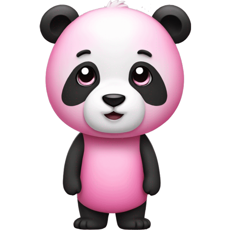 Pink panda emoji