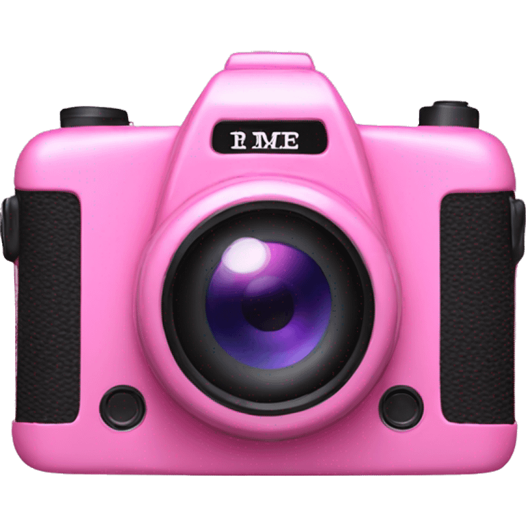 Pink camera emoji