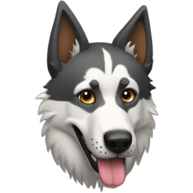 perro lobo emoji