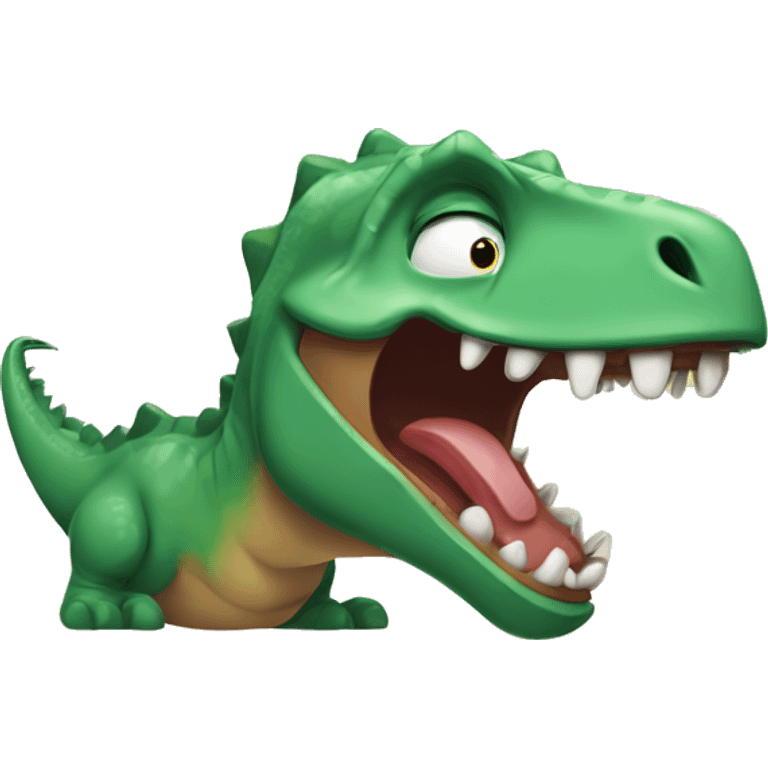 dinosour criying emoji