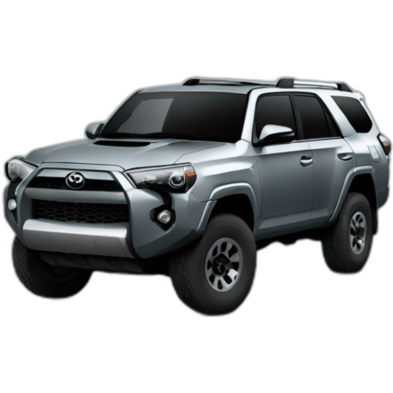 Toyota 4 runner grey big tires emoji