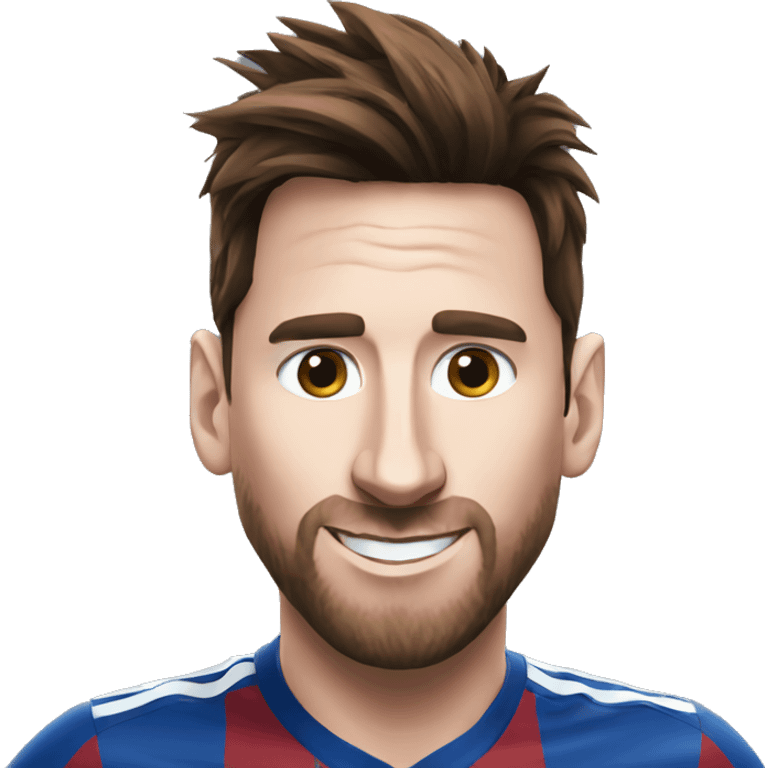 Messi taking a selfie emoji