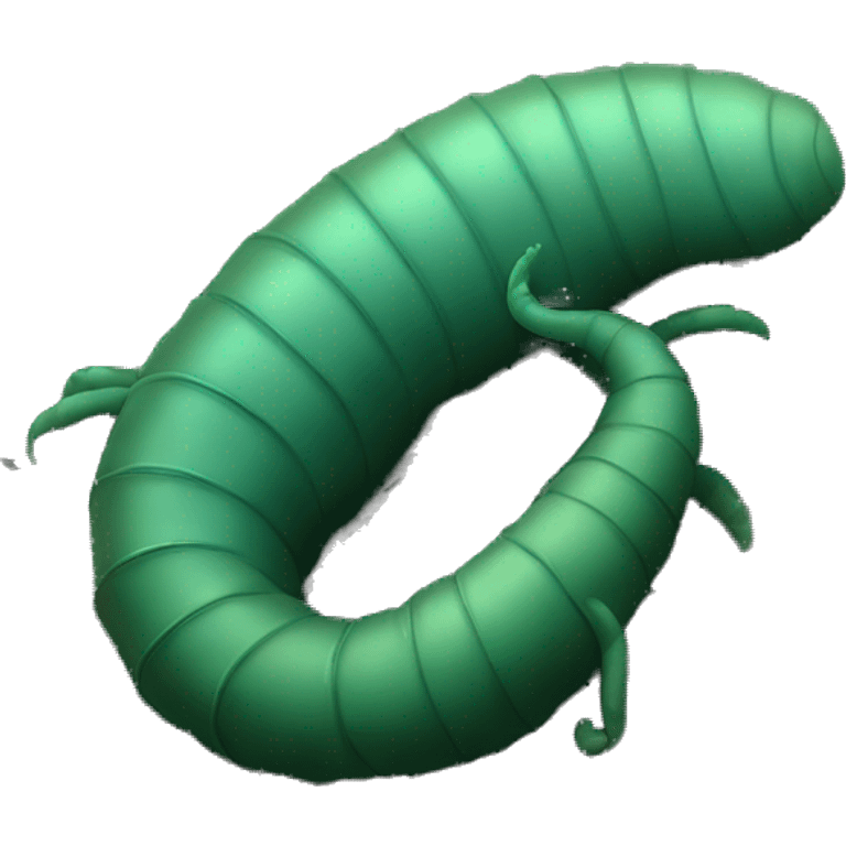 Velvet worm under tire emoji