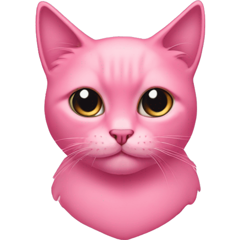 Bubblegum pink pussycat emoji