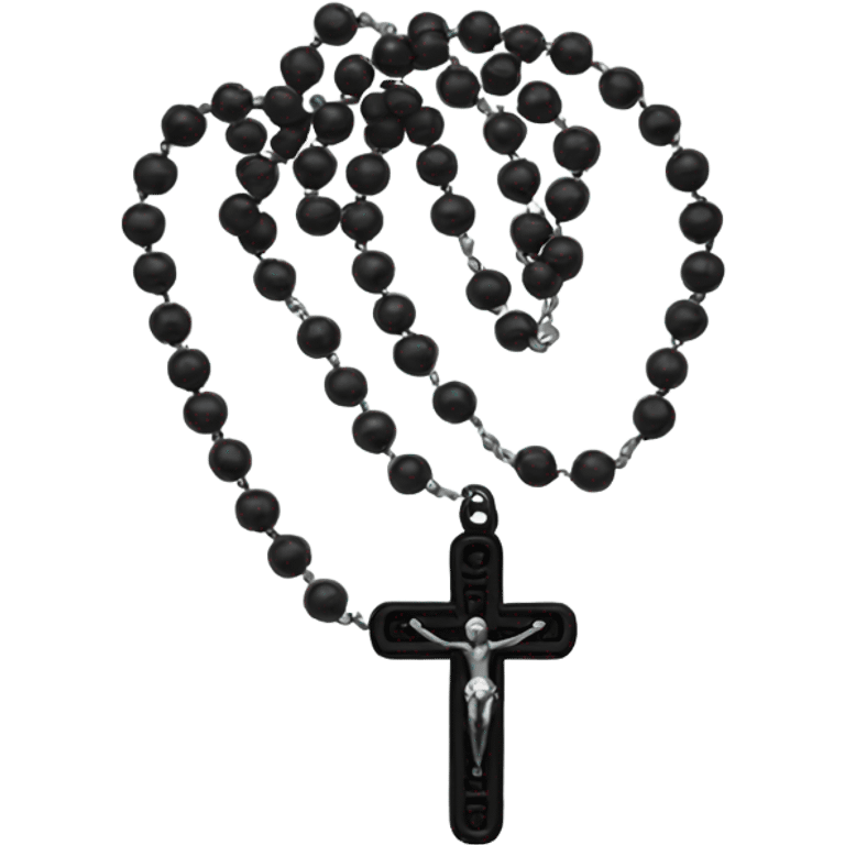 Black rosary emoji