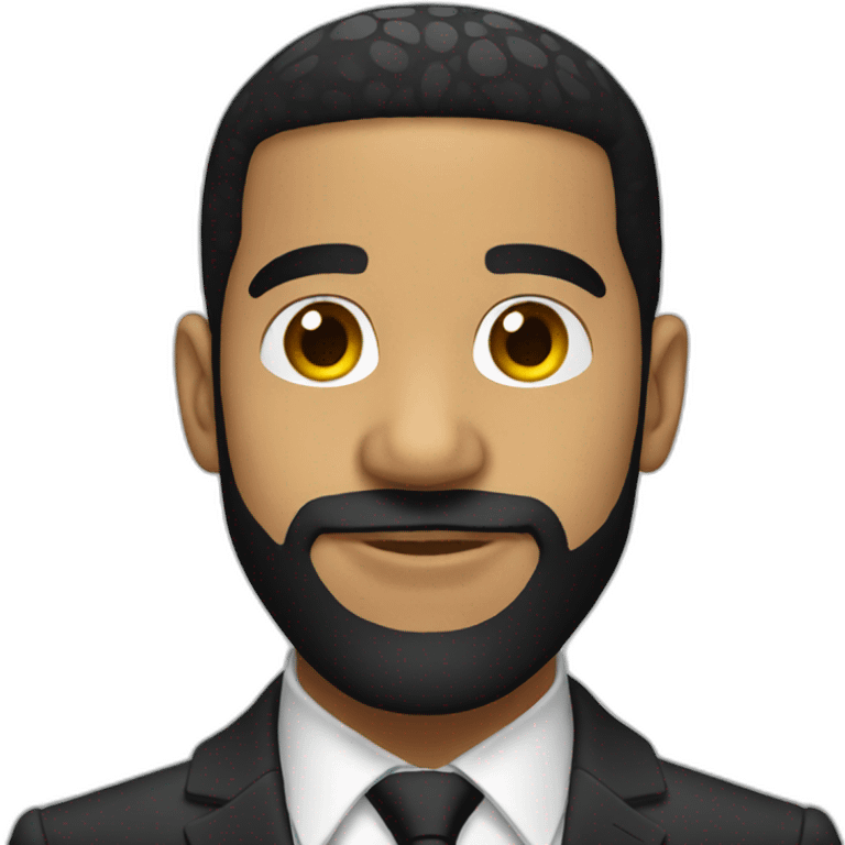 Drake with suit emoji