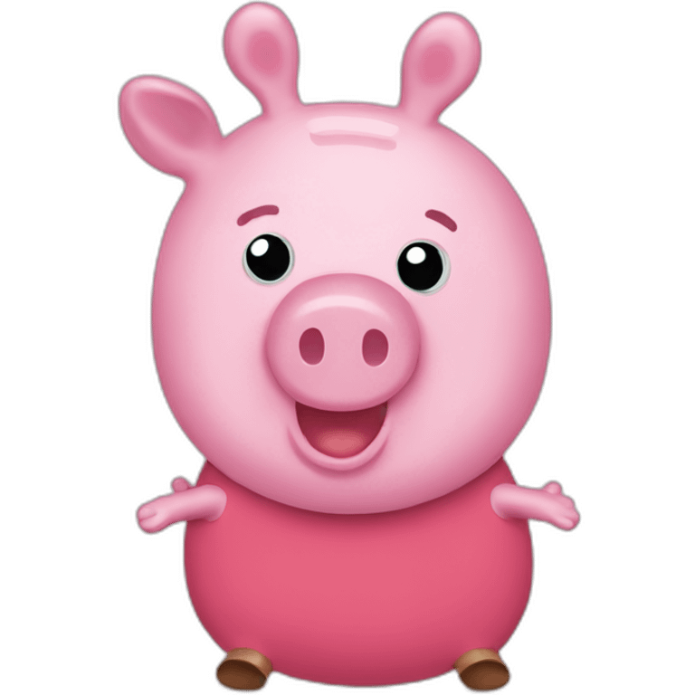 Tiny peppa pig emoji