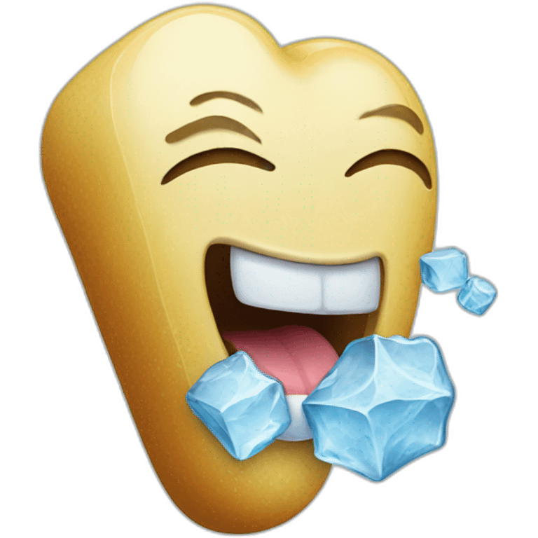 licking ice emoji