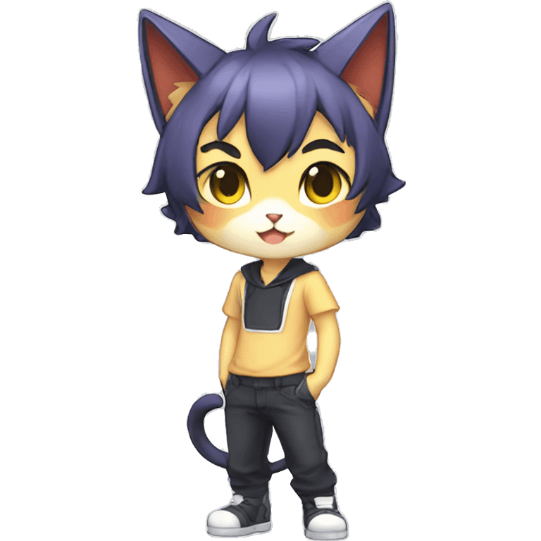 Catboy-Chibi-Sona-Shiny-Fakémon full body emoji