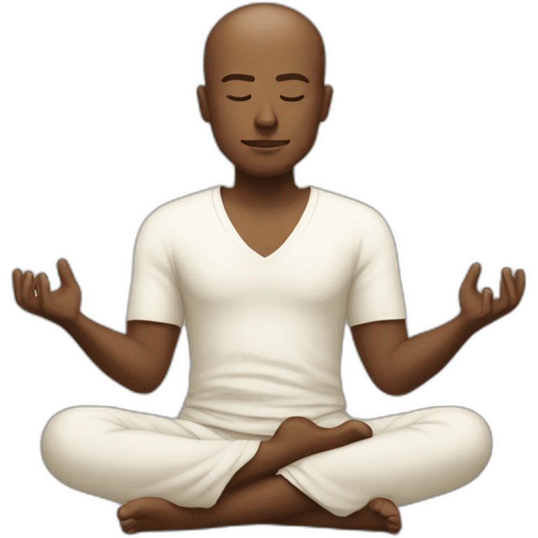 men meditating emoji