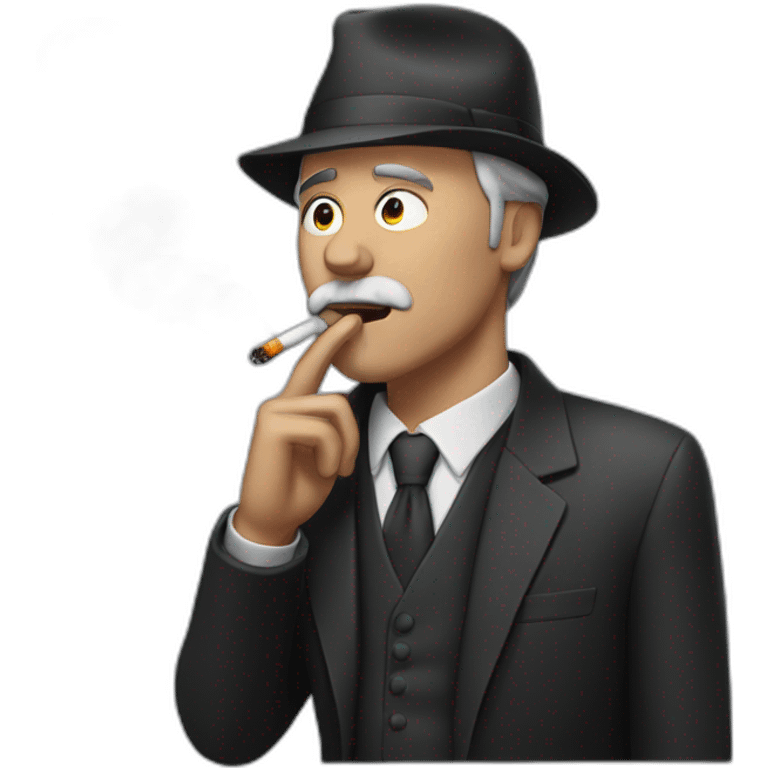 Smoking man emoji