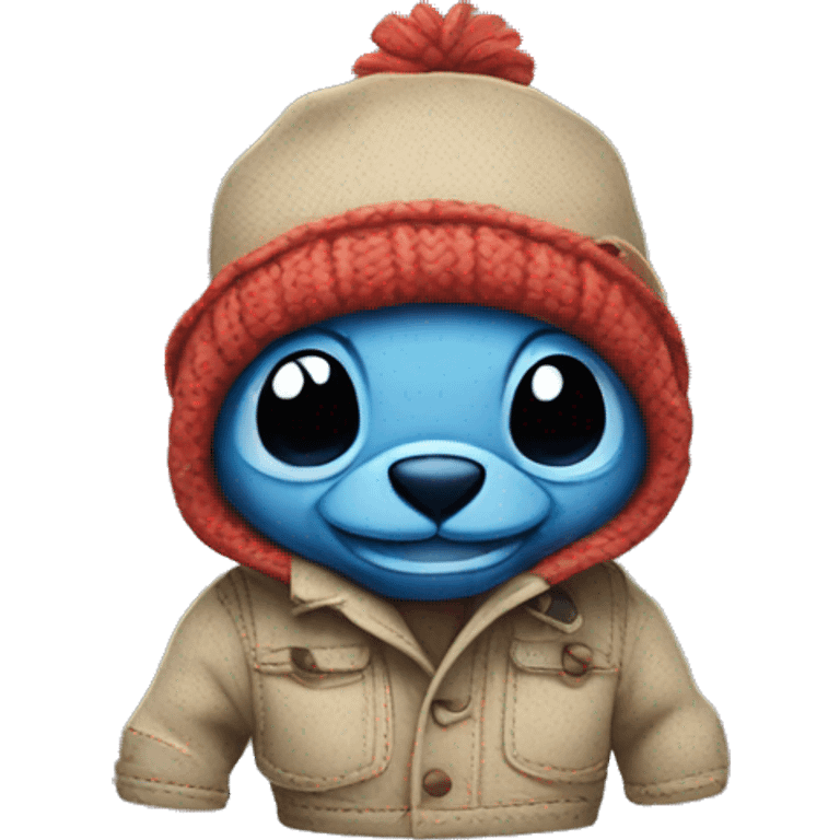 Stich with a hat  emoji