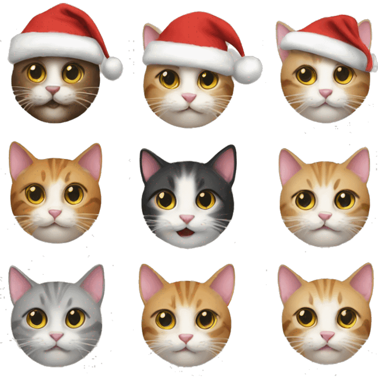 13 christmas cats emoji