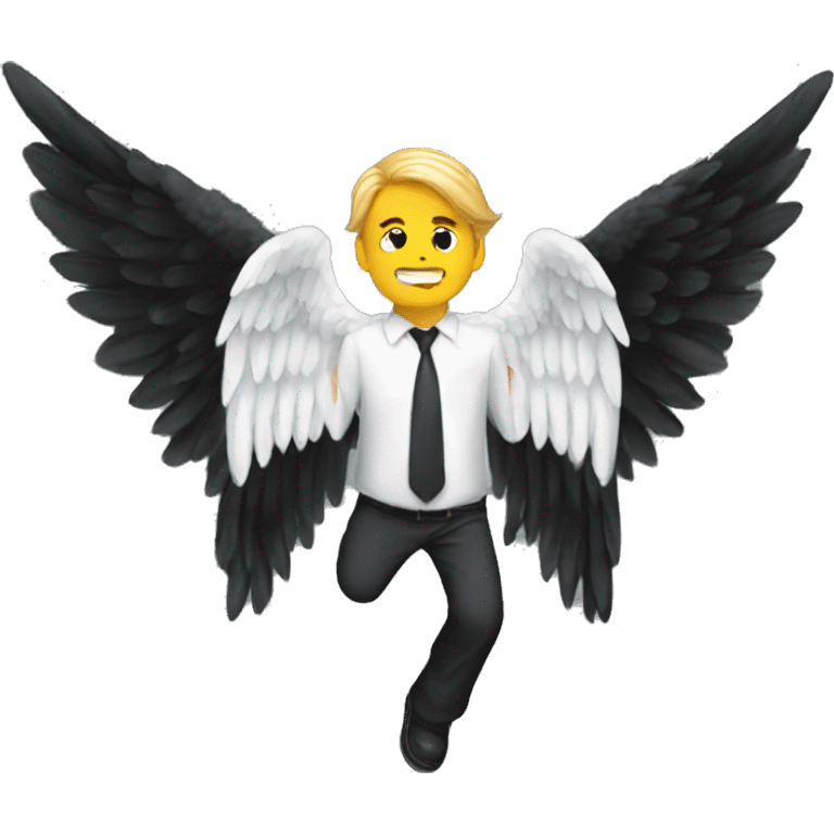 Falling Angel Lucifer Dark Wings  emoji