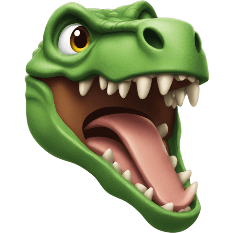 Dinosaur rawring emoji