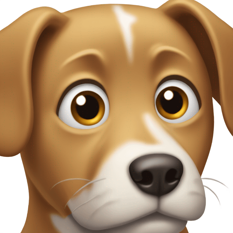 Dog surprised  emoji