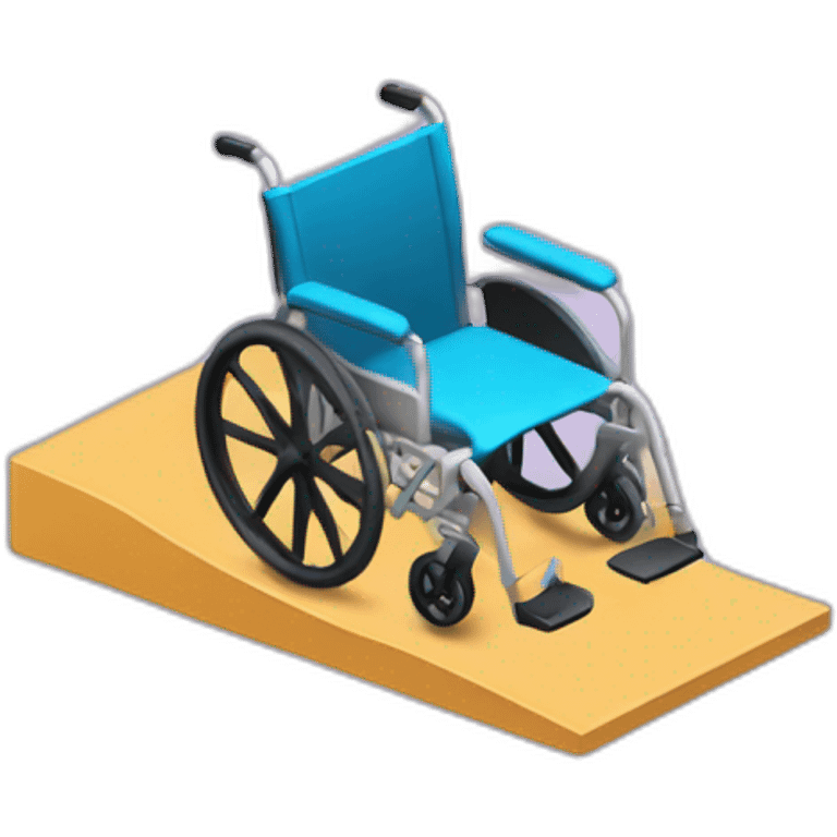 wheelchair on a ramp emoji