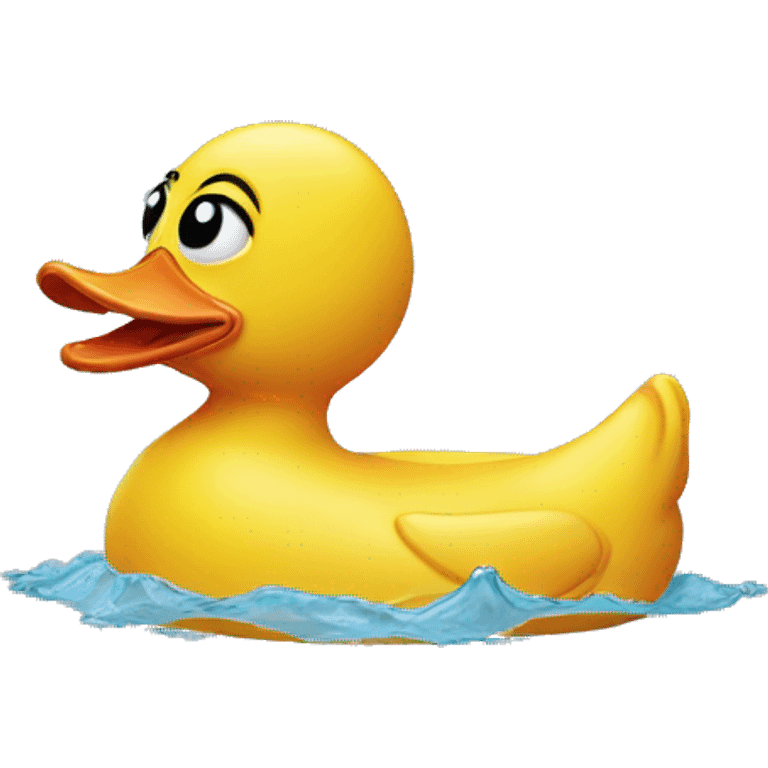 disgusted rubber duck emoji