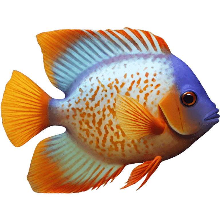 Discus fish  emoji