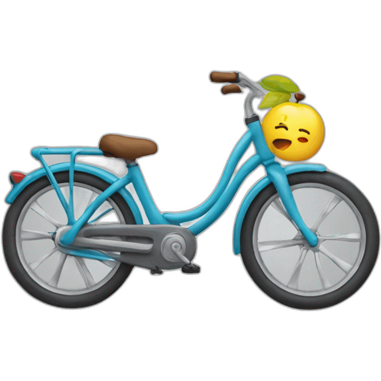 riding bike to school emoji