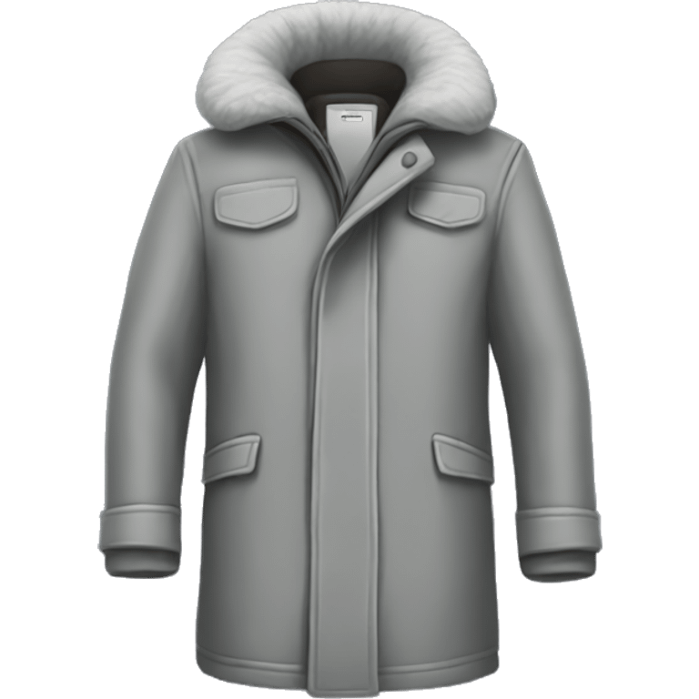 grey winter coat emoji