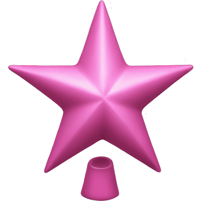 pink tree topper star emoji