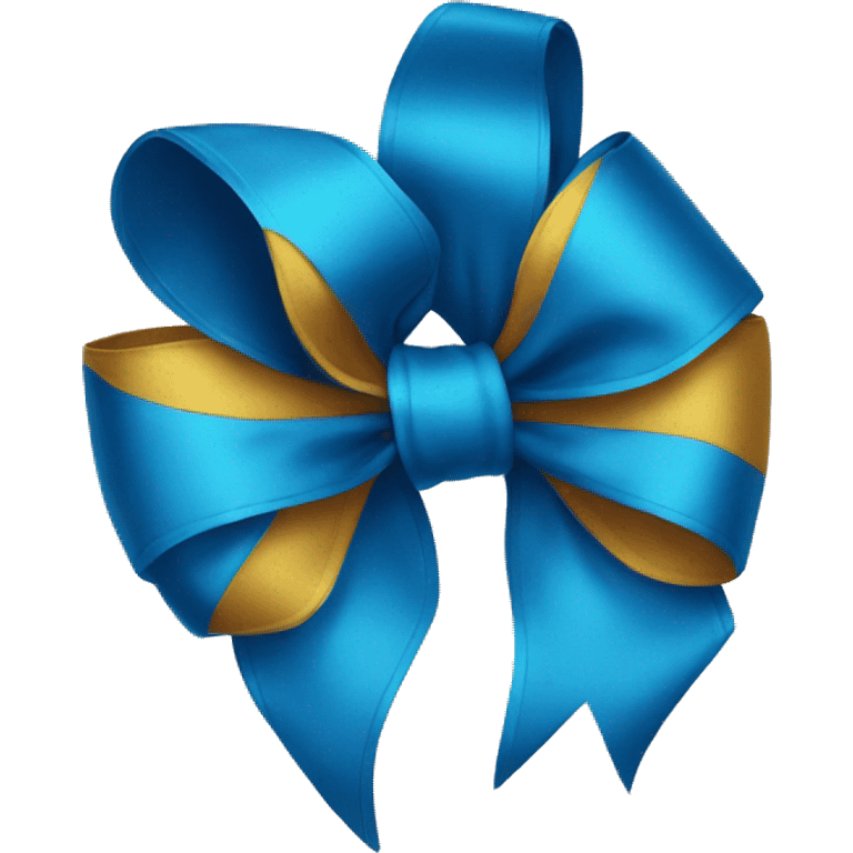 A blue bow emoji