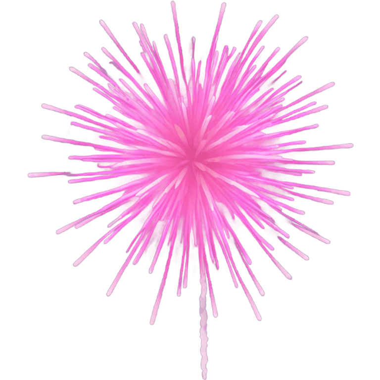 Pink fireworks with no background  emoji