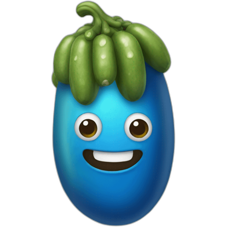 blue-pickle emoji