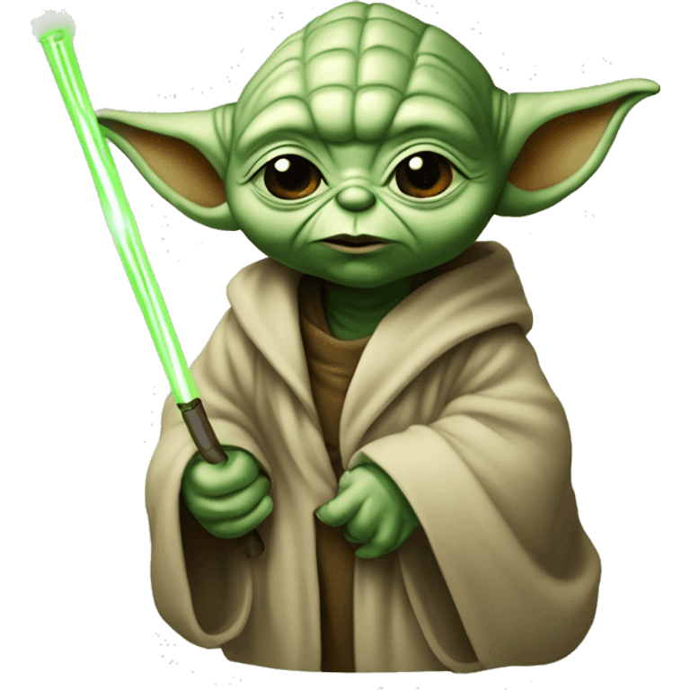 Yoda bébé avec une sucette  emoji