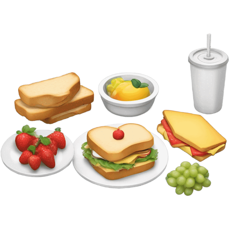 Small cafeteria lunch  emoji