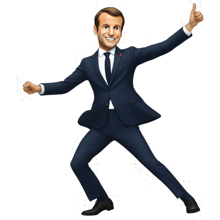 emmmanuel macron qui danse emoji