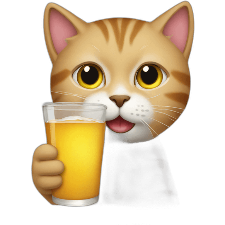 cat-drinking emoji