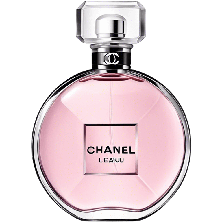 Chanel eau tendre, round bottle emoji