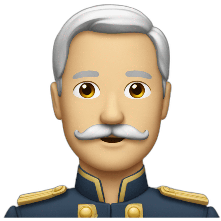 General with a mustache emoji