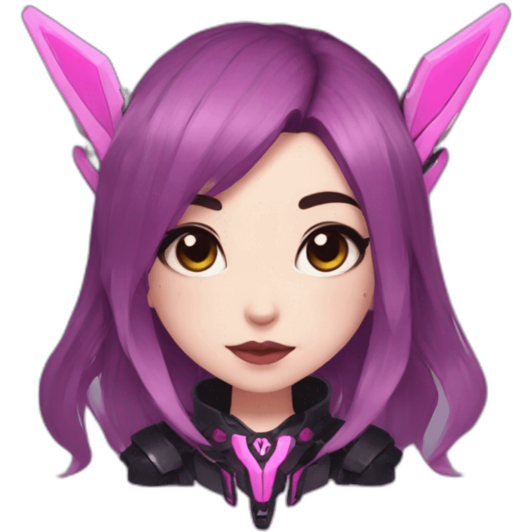 dva,overwatch,goth emoji