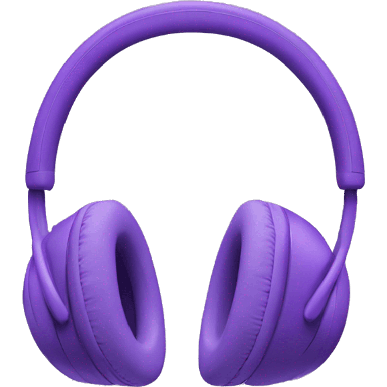 Apple  Max headphones, purple emoji