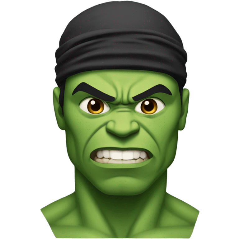 Hulk wearing a durag emoji