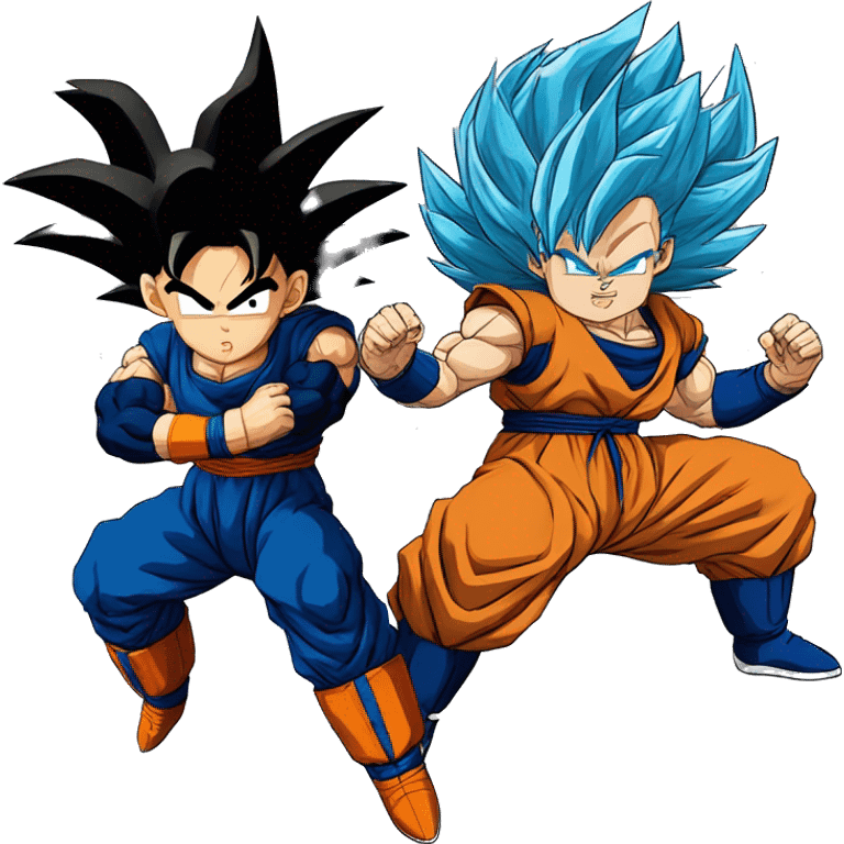 Dragon Ball z son Goku and vegeta Fusion emoji