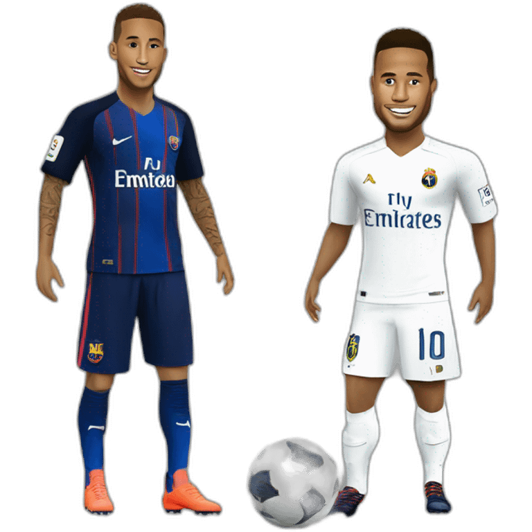 Neymar jr qui tacle Ronaldo emoji