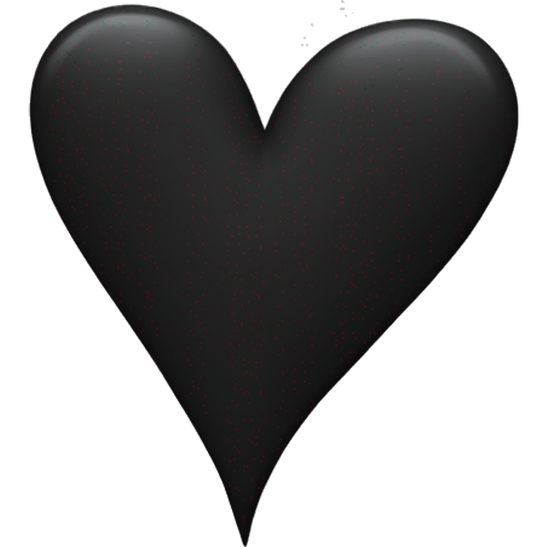 Black heart  emoji