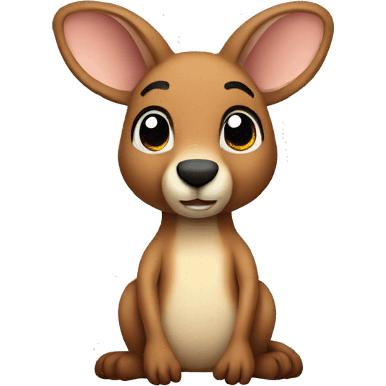 Kangaroo stuffed animal emoji