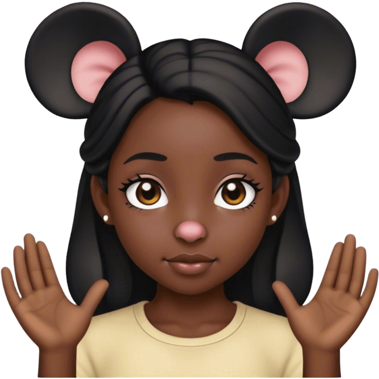 Mickey Mouse girl emoji