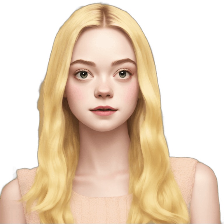 elle fanning emoji