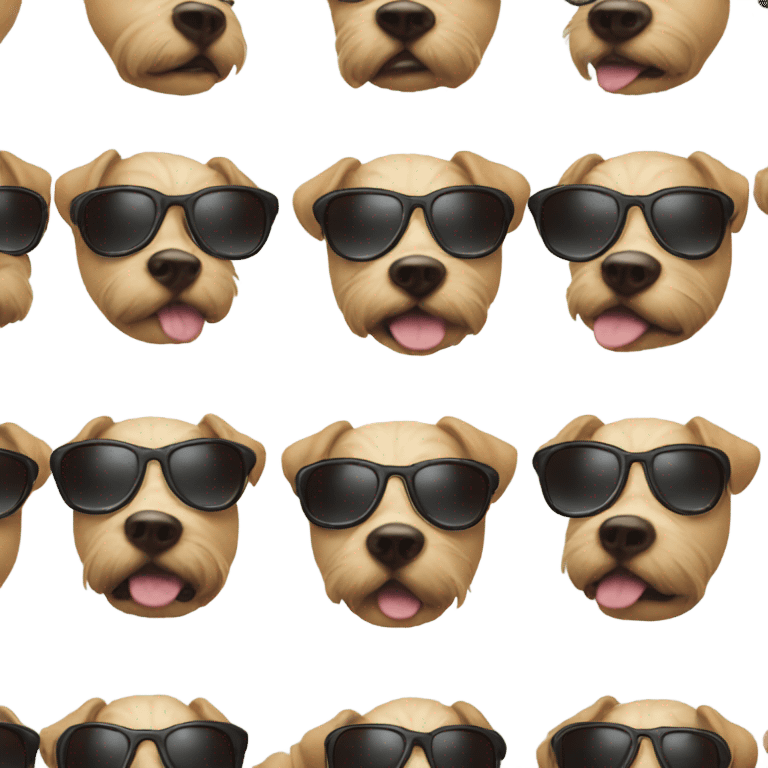 Dog with sunglasses emoji