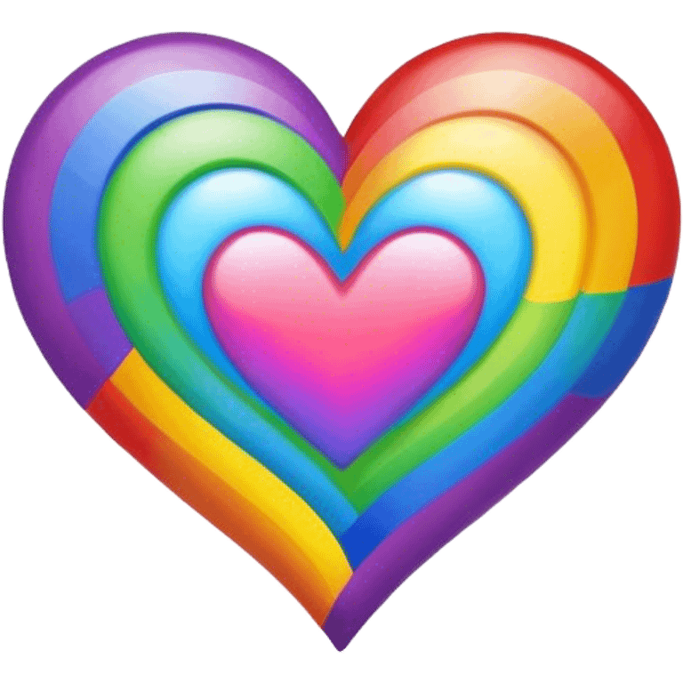 Rainbow heart emoji