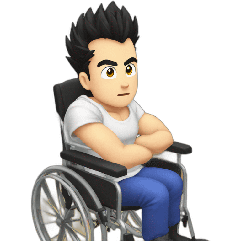 beast gohan in a wheelchair emoji